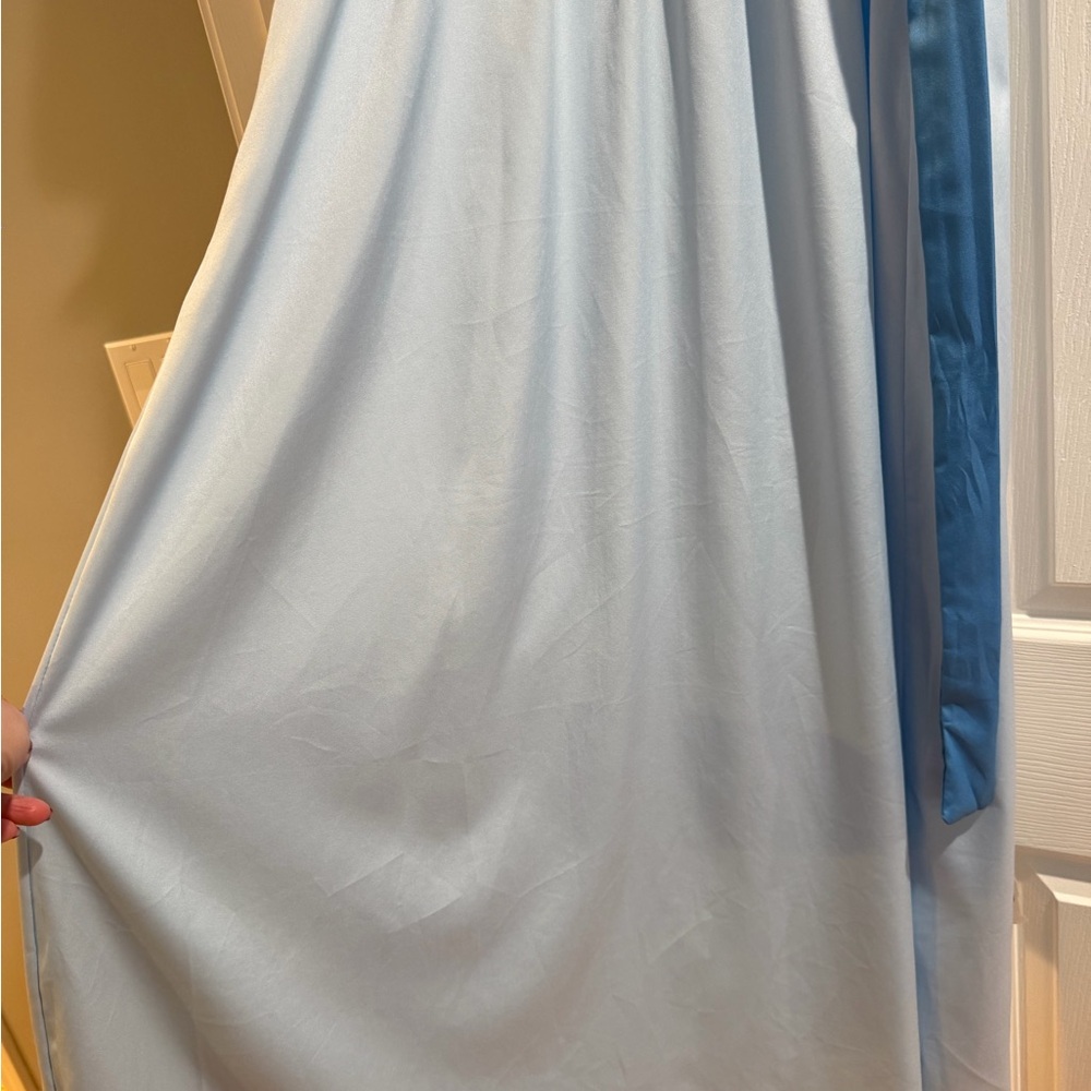 Light Blue Satin Dress used for Wendy costume - Picture 2 of 8